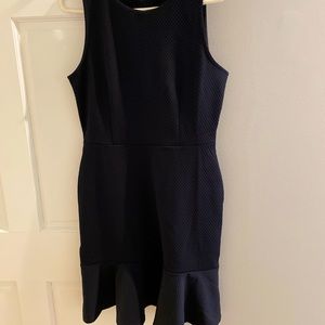 Navy blue sleeveless dress